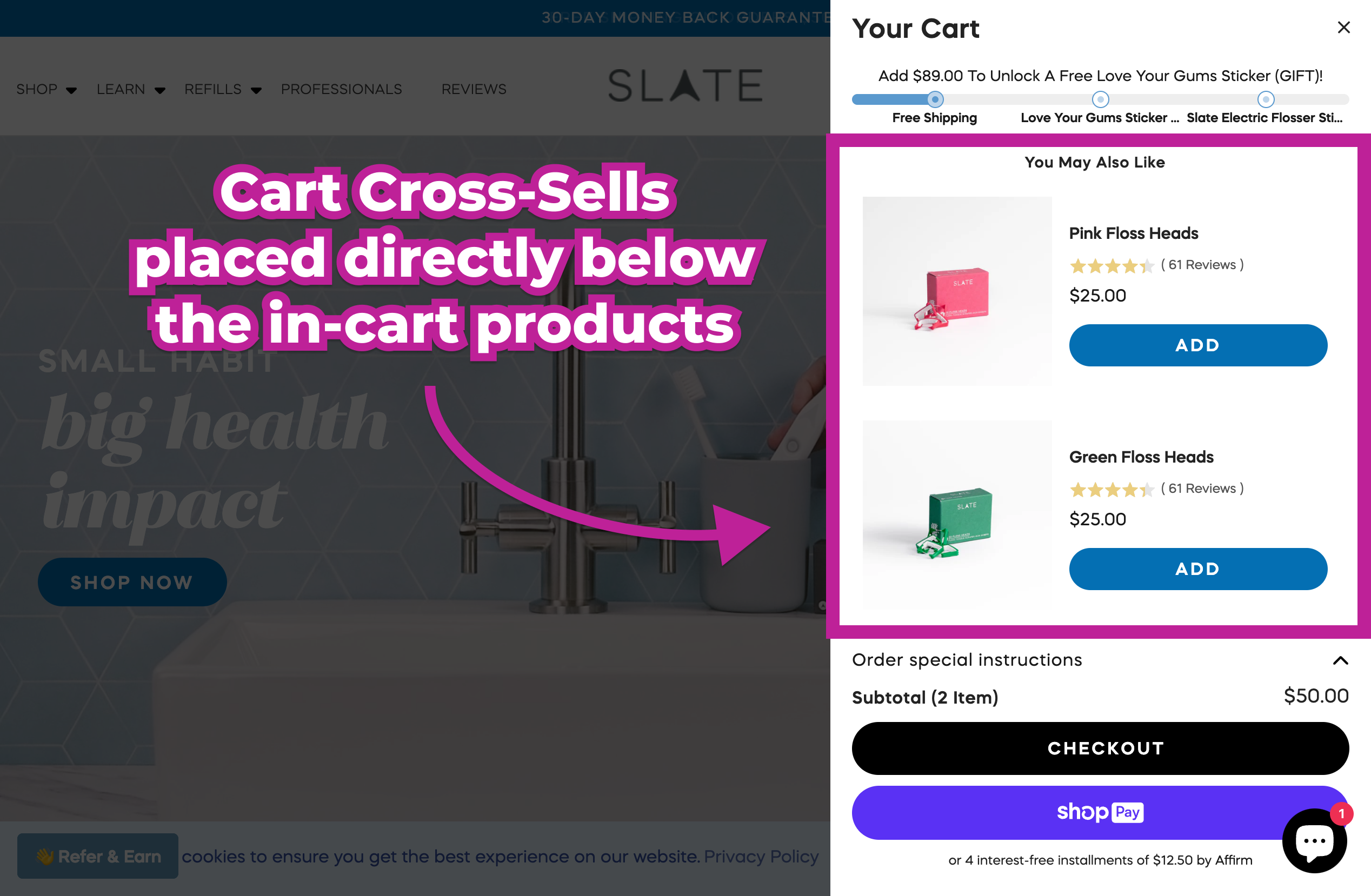 Slate Flosser Smart Cart 2